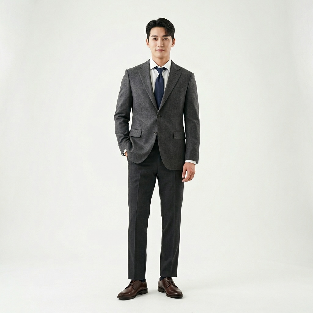 울 블렌드 블레이저